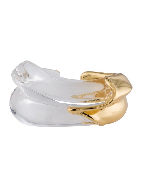 Alexis Bittar Liquid Lucite Wave Hinged Cuff