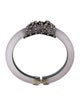Alexis Bittar Lucite & Crystal Hinged Bangle Bracelet