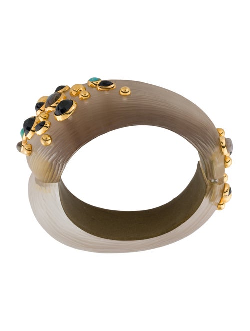 Alexis Bittar Lucite Hinged Bangle Bracelet
