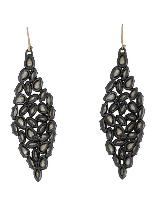 Alexis Bittar Crystal Pavo Nova Marquis Drop Earrings