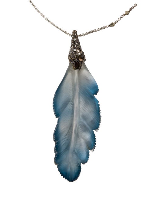 Alexis Bittar O'Keeffe Long Feather Necklace