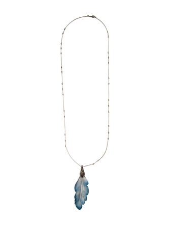 Alexis Bittar O'Keeffe Long Feather Necklace