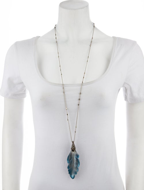 Alexis Bittar O'Keeffe Long Feather Necklace