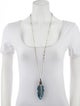 Alexis Bittar O'Keeffe Long Feather Necklace