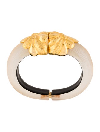 Alexis Bittar Lucite Hinge Bangle Bracelet