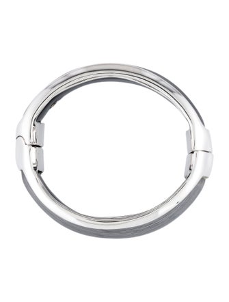 Alexis Bittar Lucite Double Stack Hinged Bangle