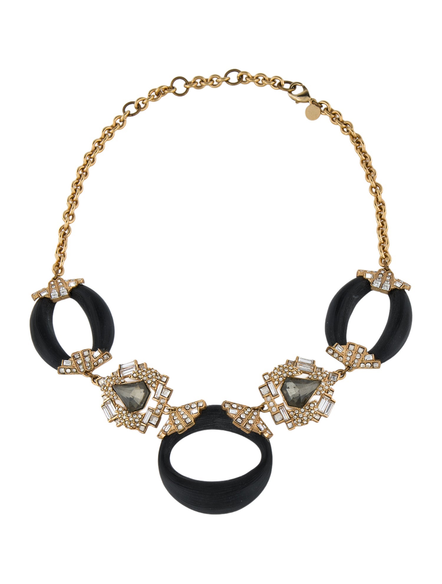 Alexis Bittar Lucite & Crystal Necklace