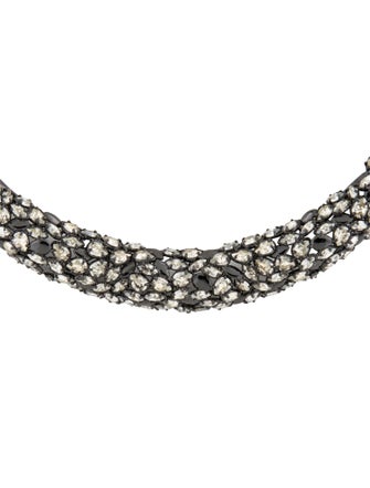 Alexis Bittar Crystal Nova Hinged Collar Necklace