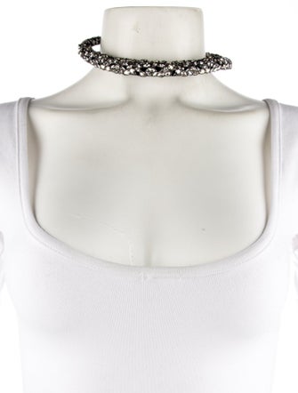 Alexis Bittar Crystal Nova Hinged Collar Necklace