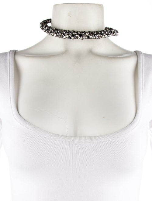 Alexis Bittar Crystal Nova Hinged Collar Necklace