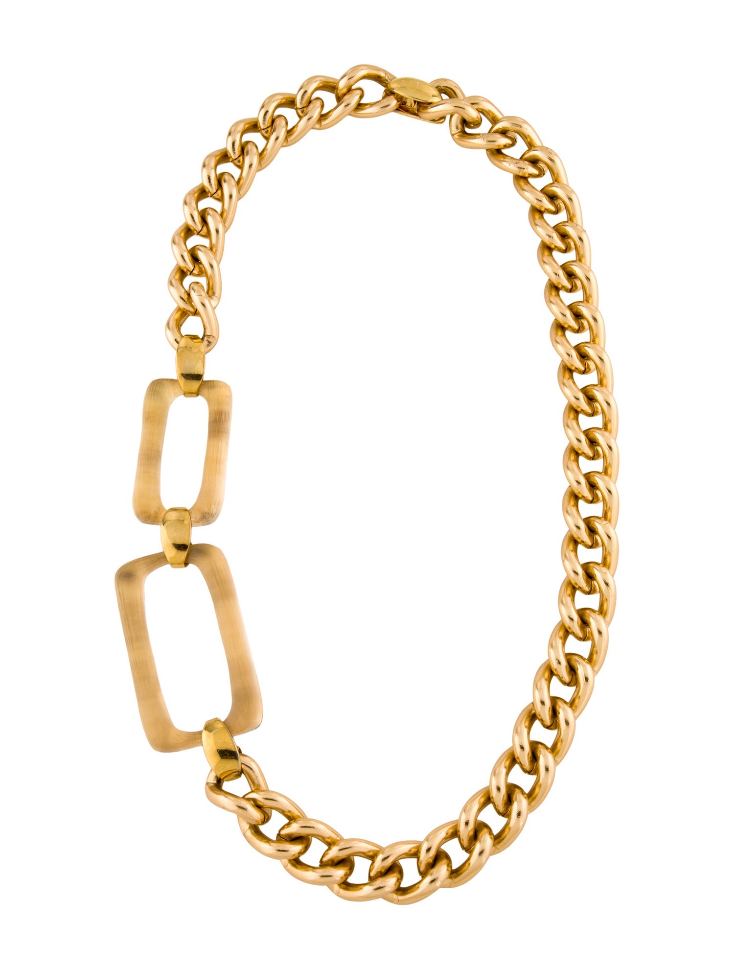 Alexis Bittar Lucite Link Chain Necklace