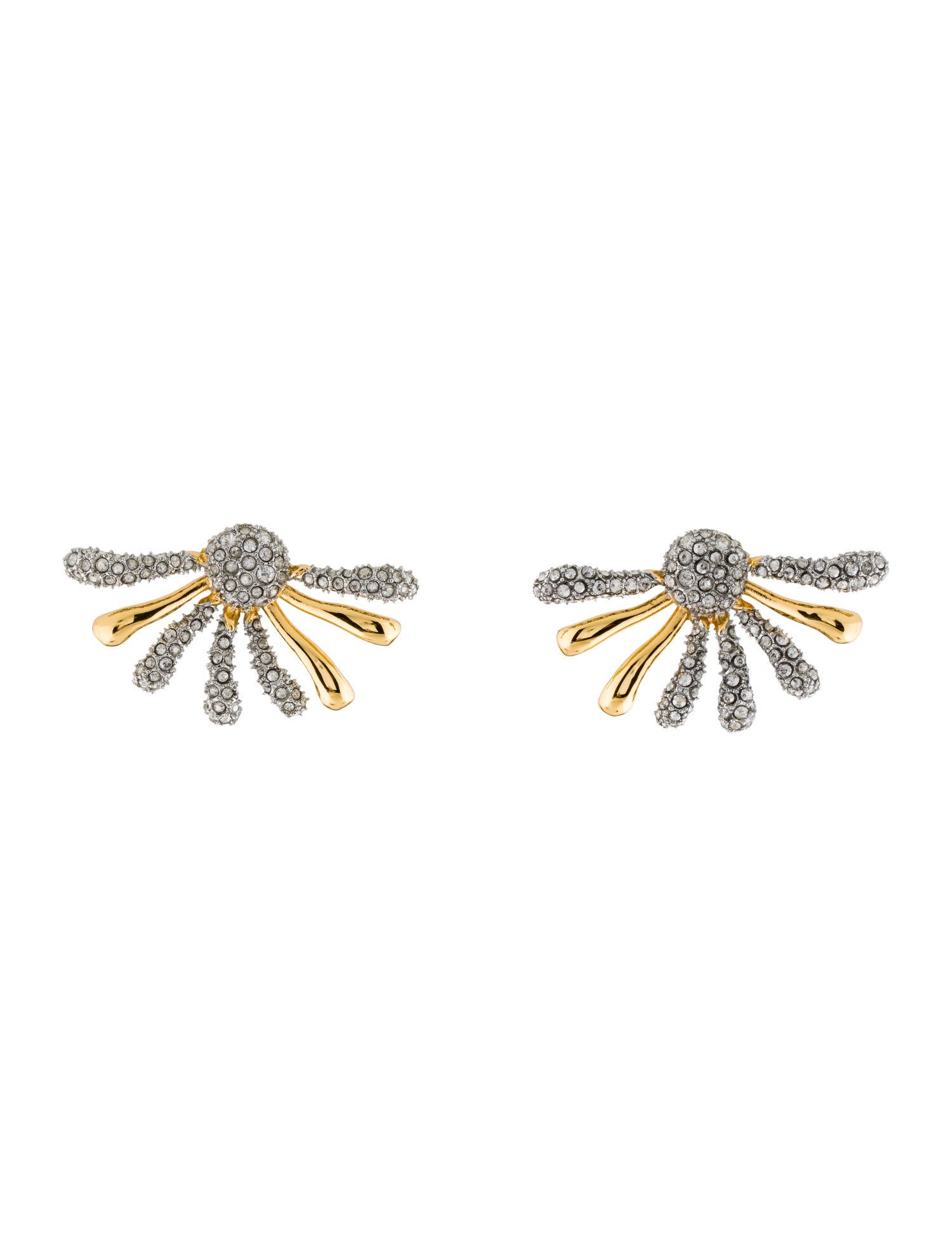 Alexis Bittar Crystal Solanales Spray Earrings