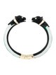 Alexis Bittar Lucite & Crystal Chained Panther Cuff Bracelet
