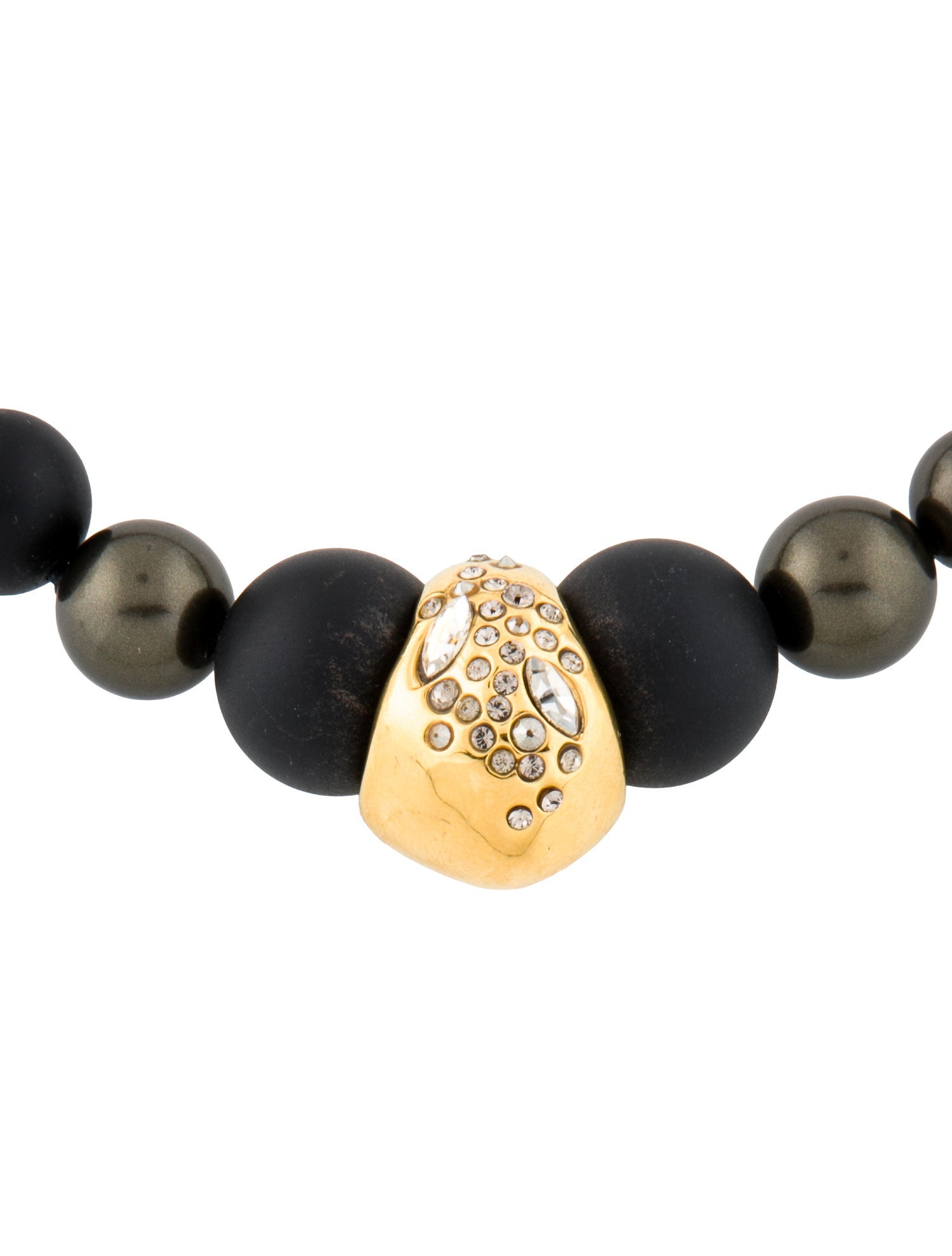 Alexis Bittar Crystal, Stone & Faux Pearl Beaded Necklace