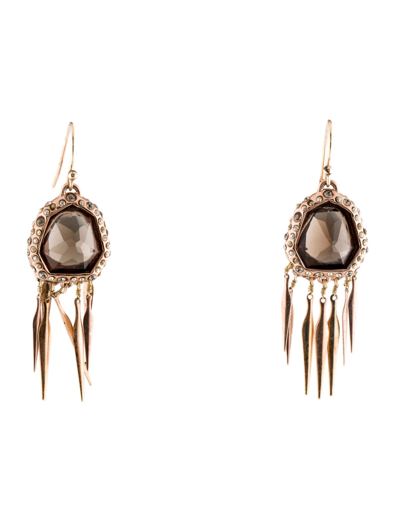 Alexis Bittar Crystal Spike Drop Earrings
