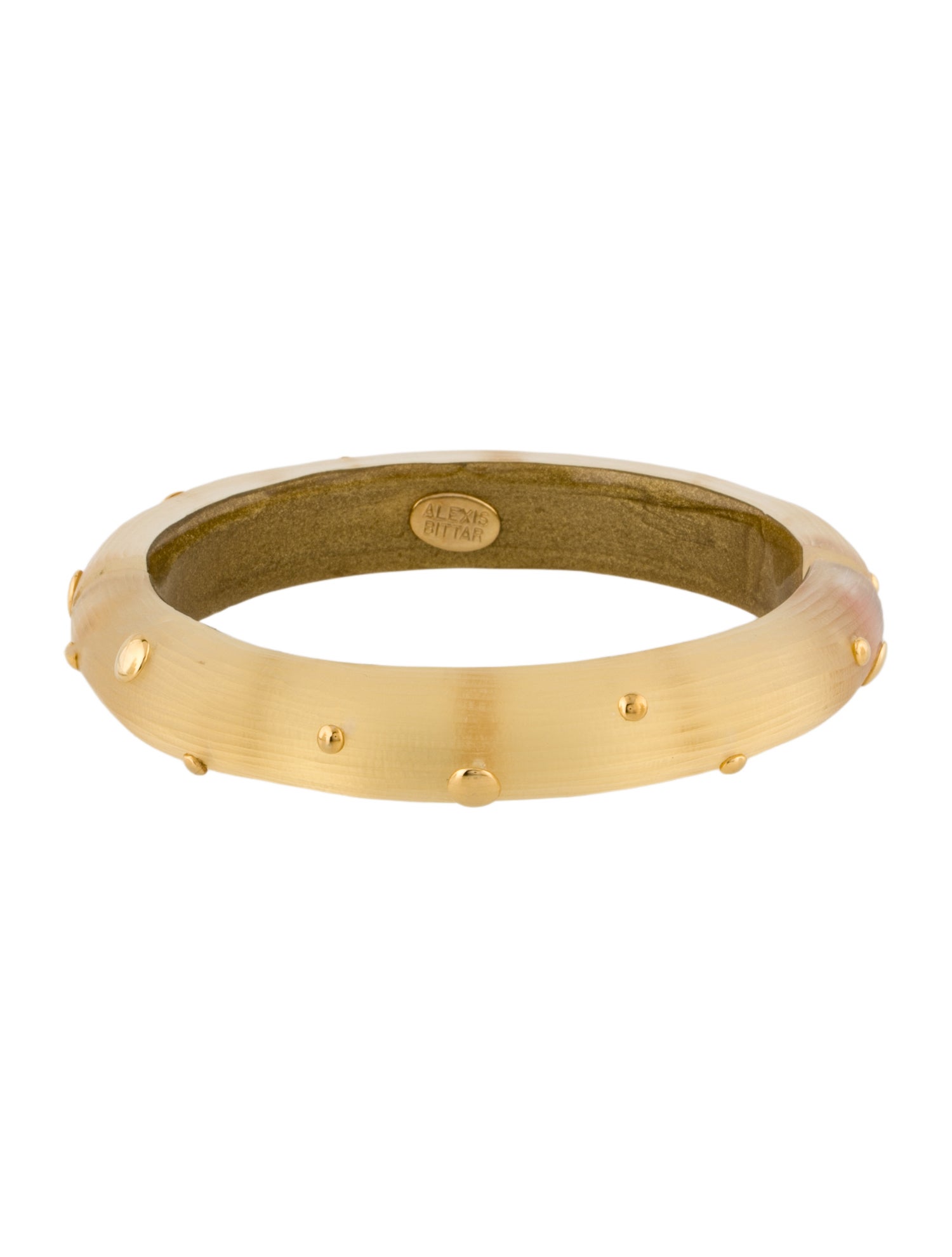 Alexis Bittar Lucite Hinged Bangle Bracelet