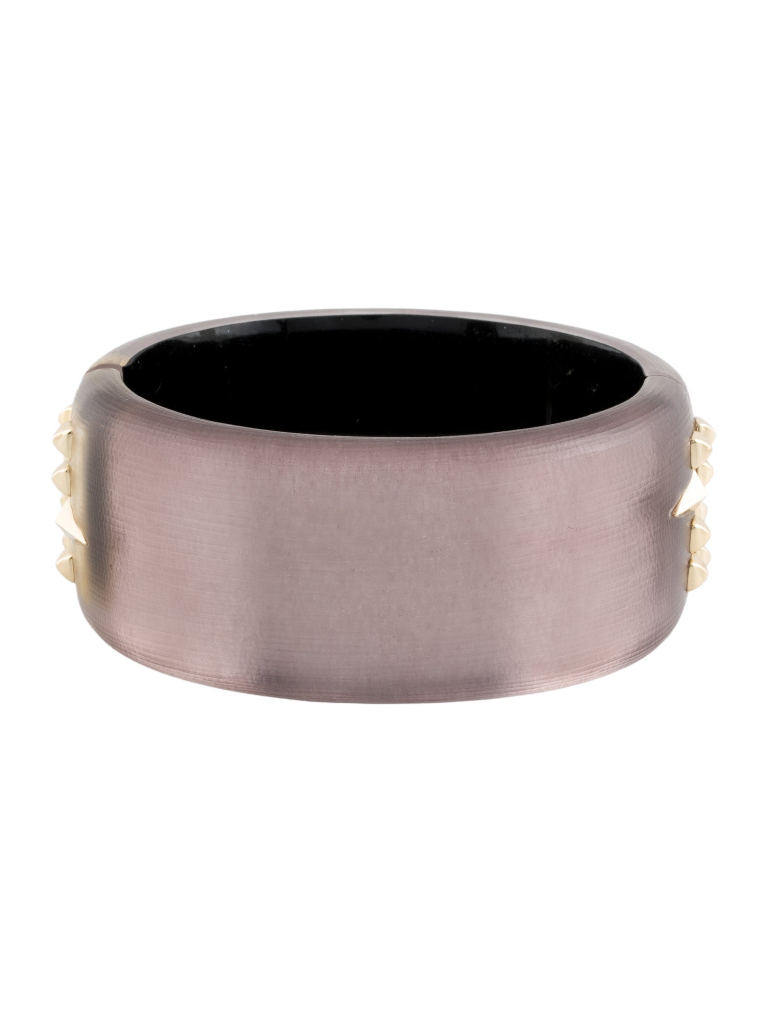 Alexis Bittar Lucite Studded Hinge Bangle Bracelet