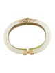 Alexis Bittar Crystal & Lucite Hinge Bangle Bracelet