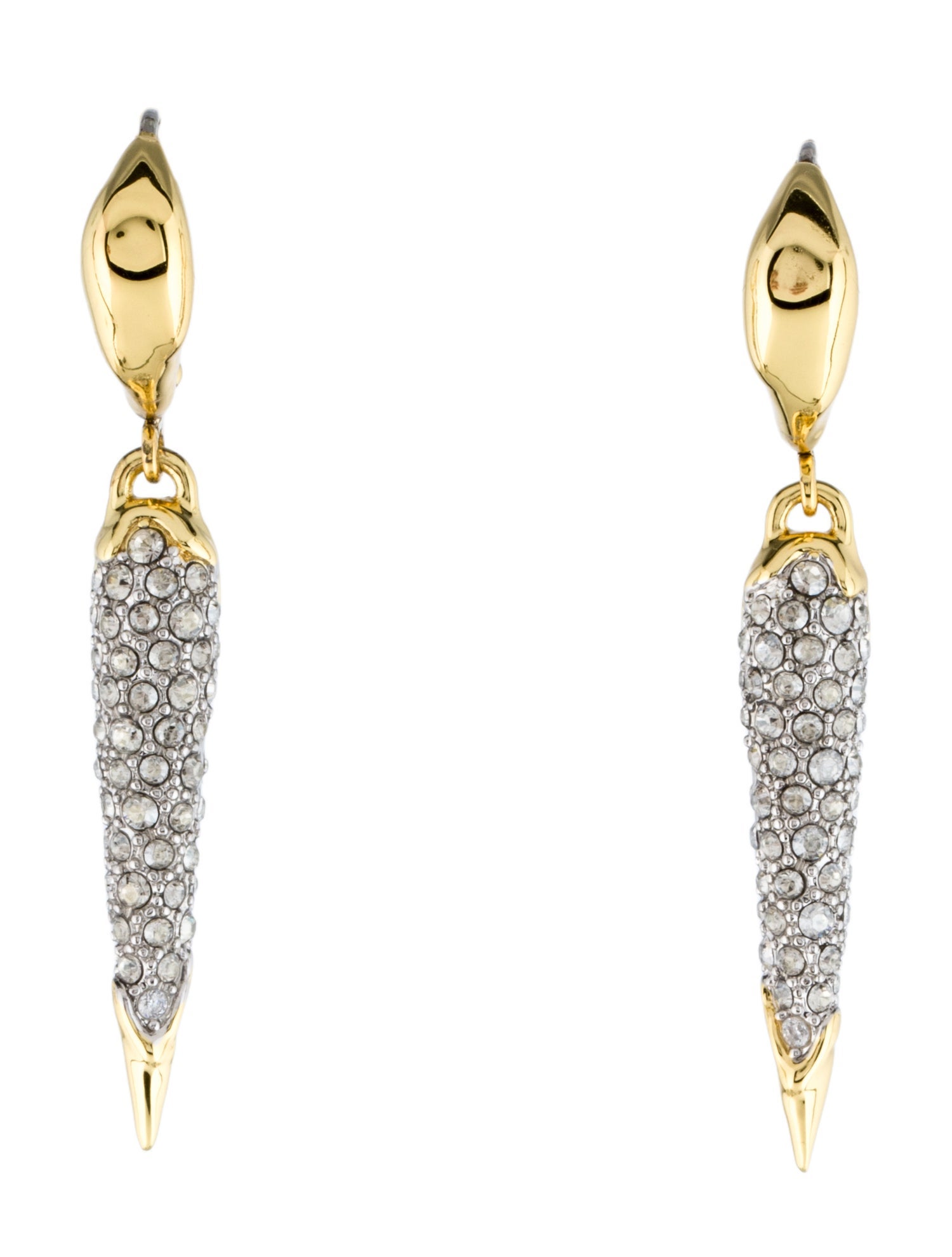 Alexis Bittar Crystal Spear Drop Earrings