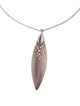 Alexis Bittar Lucite & Crystal Dust Marquis Pendant Necklace