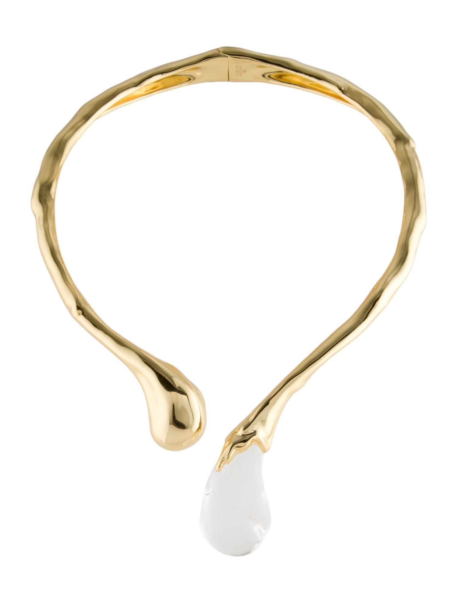Alexis Bittar Liquid Lucite Sprout Collar Necklace