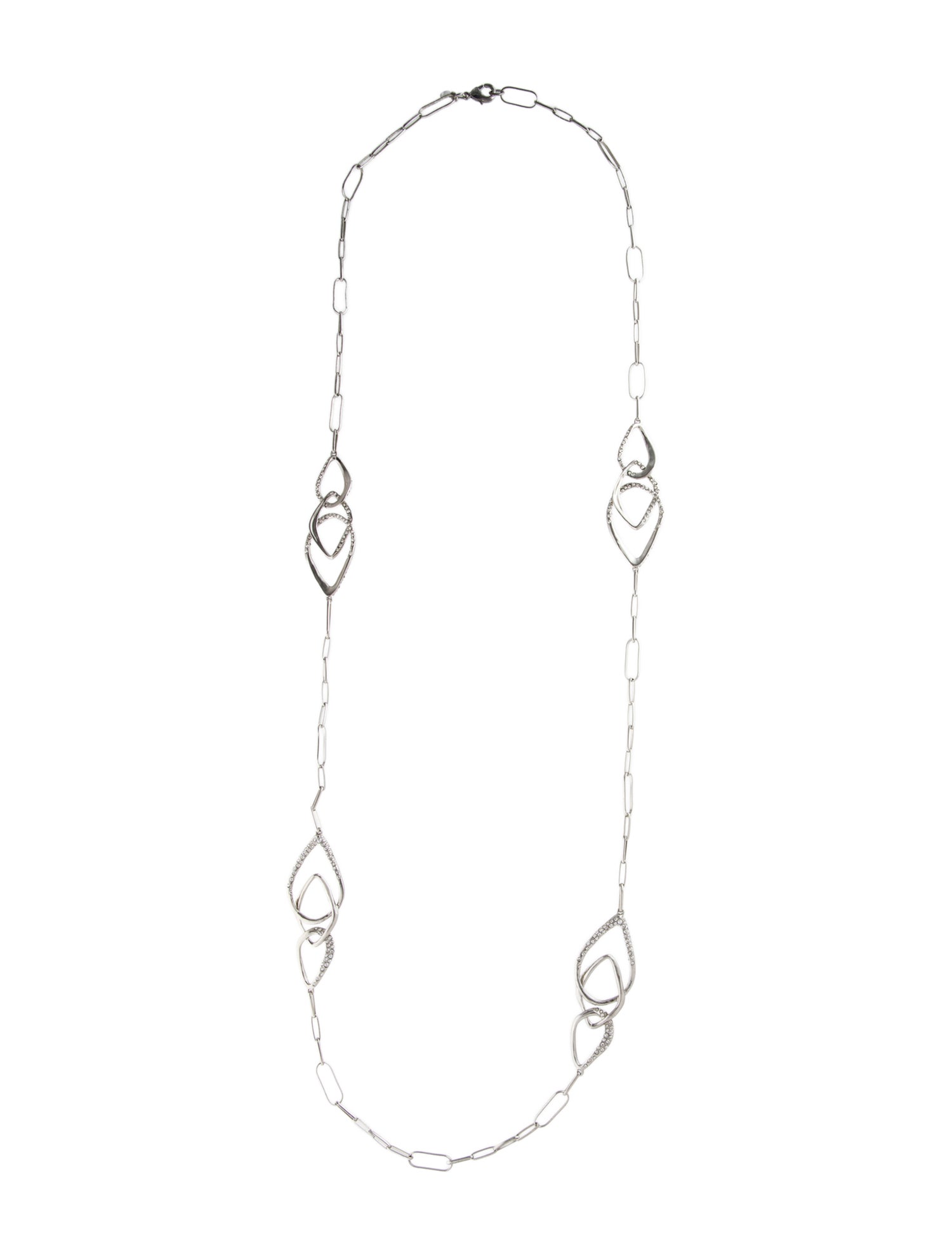 Alexis Bittar Crystal Encrusted Station Necklace