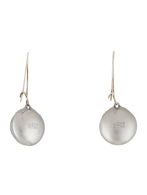 Alexis Bittar Lucite & Crystal Round Drop Earrings