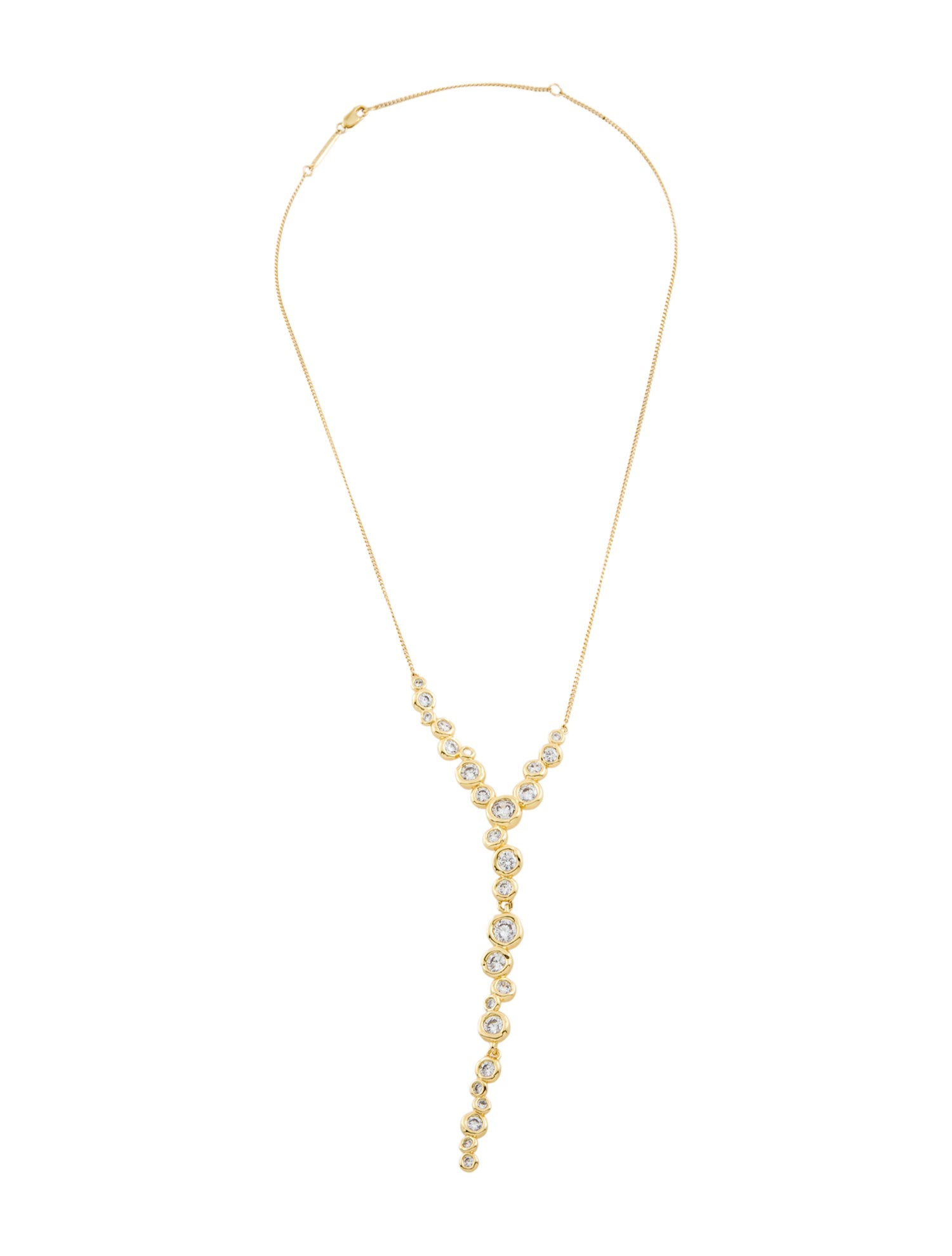 Alexis Bittar Crystal Asterales Cascading Pendant Necklace