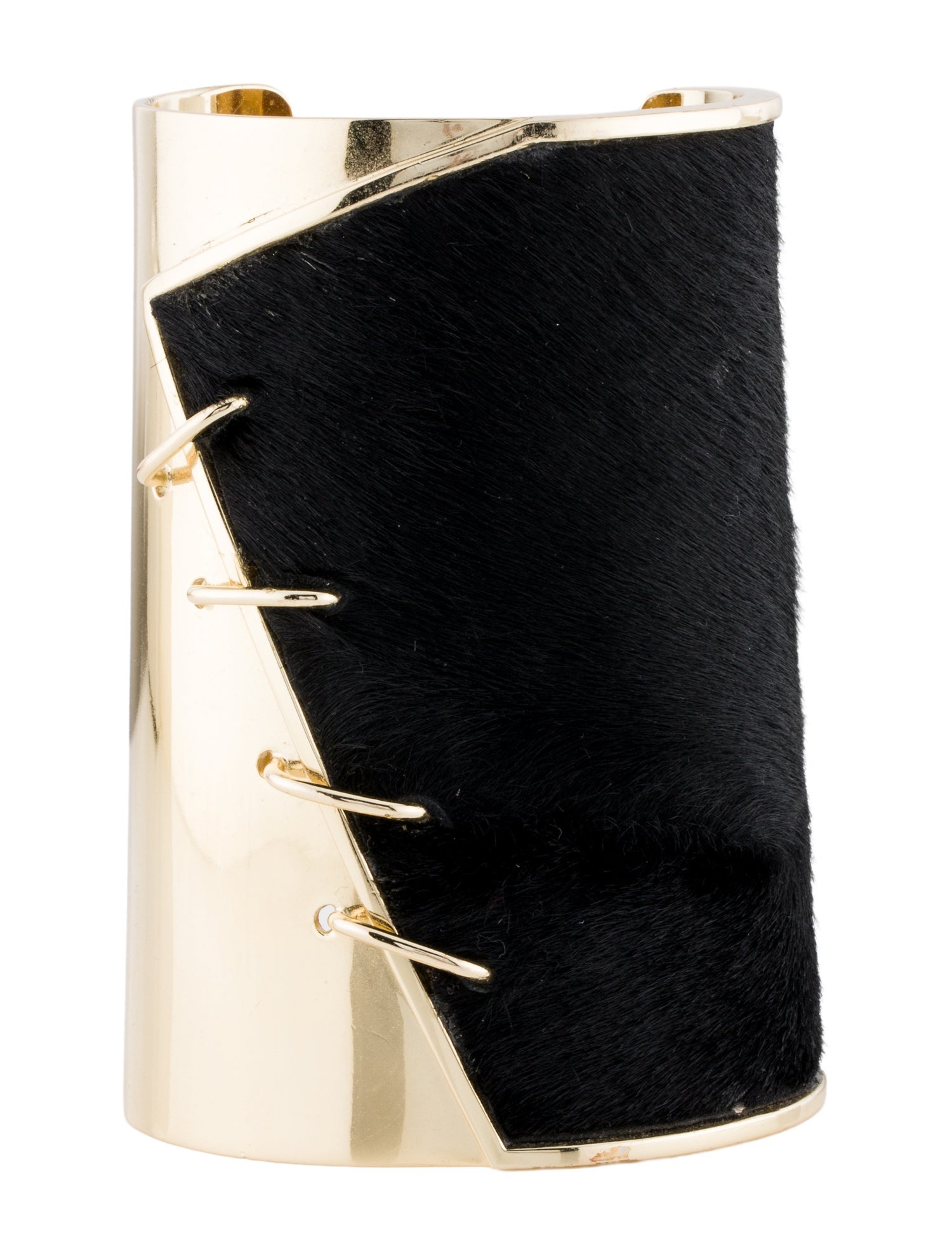 Alexis Bittar Faux Fur Cuff Bracelet