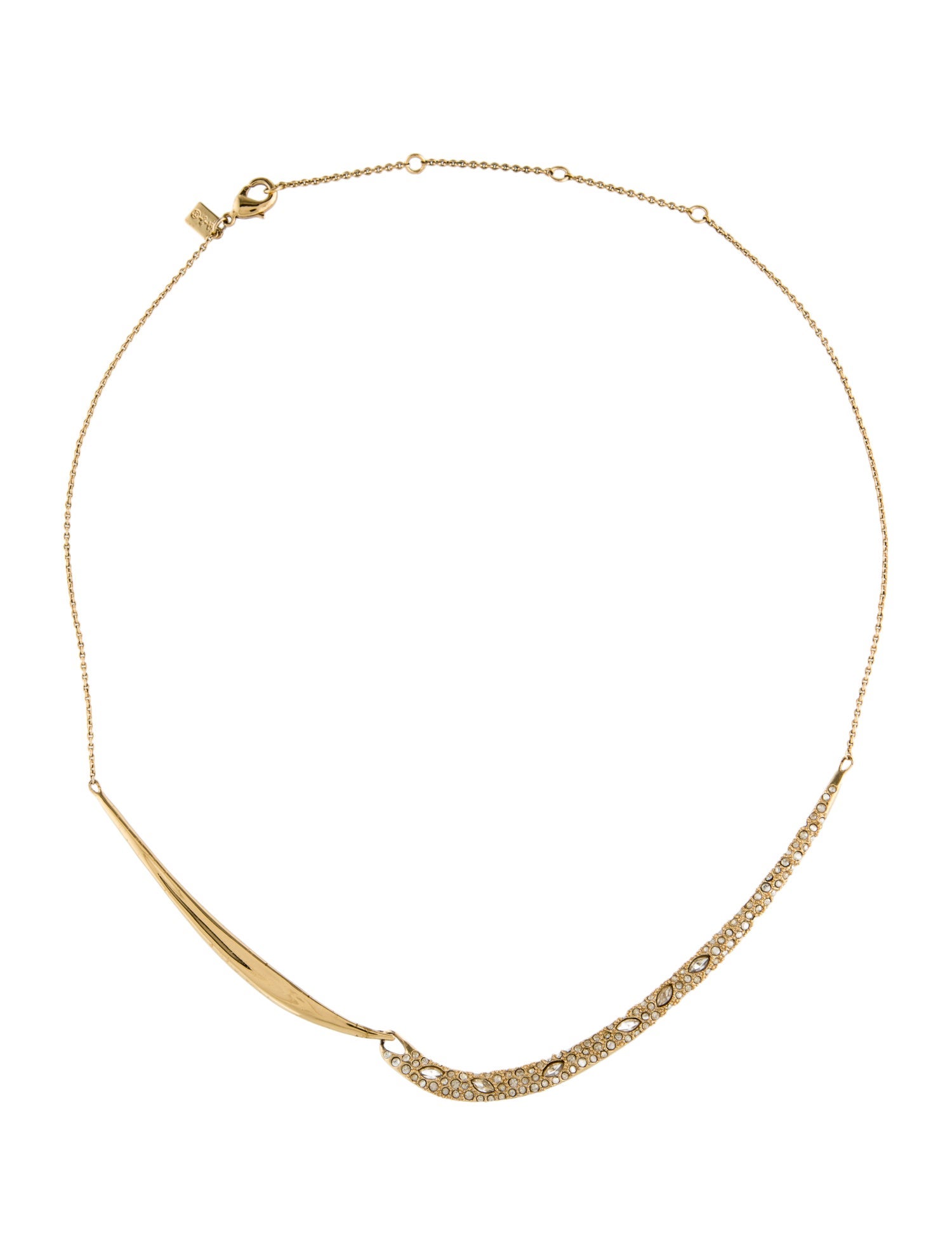Alexis Bittar Crystal Encrusted Draping Necklace