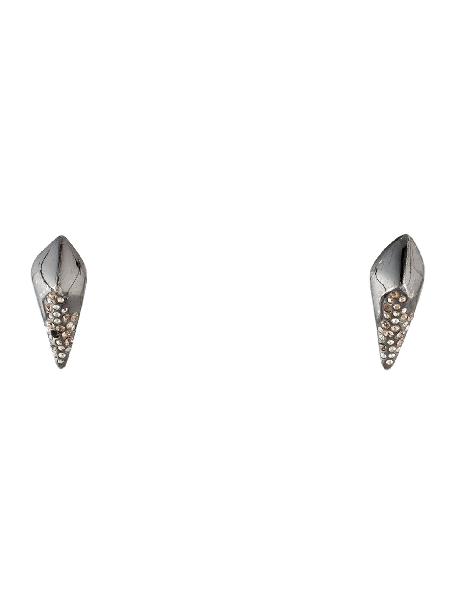 Alexis Bittar Crystal Encrusted Spear Stud Earrings