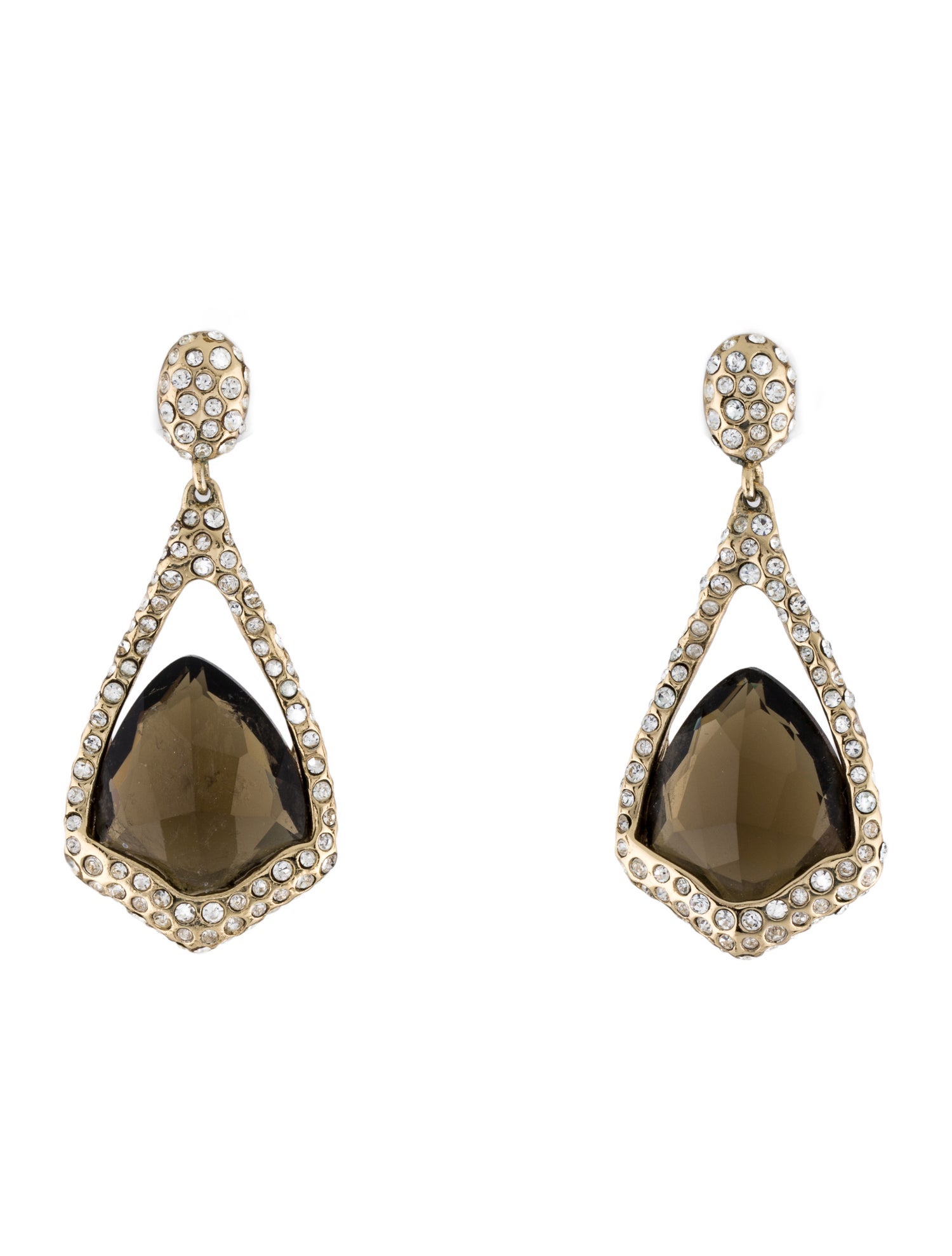Alexis Bittar Crystal Encrusted Miss Havisham Drop Earrings