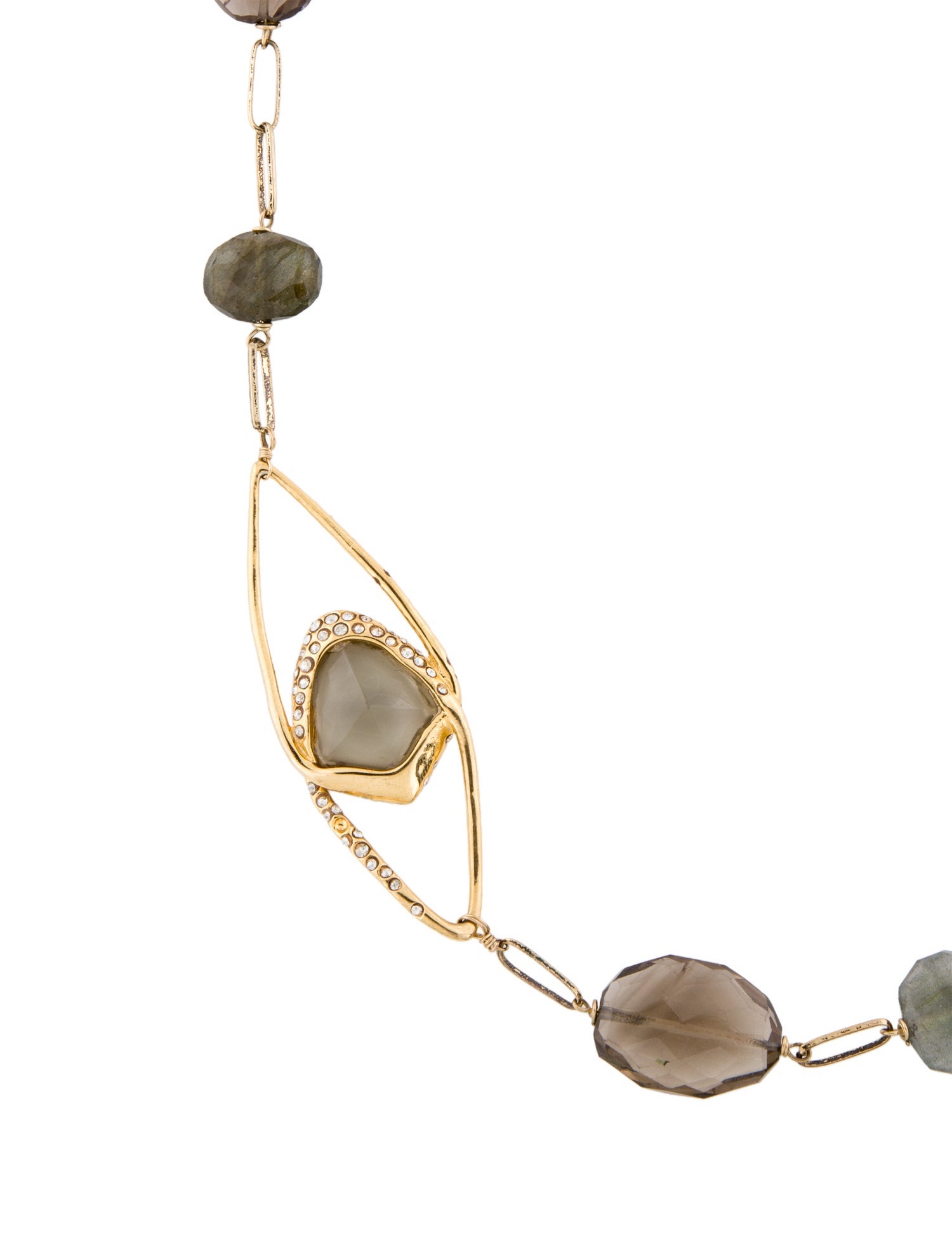 Alexis Bittar Crystal Encrusted Miss Havisham Station Necklace