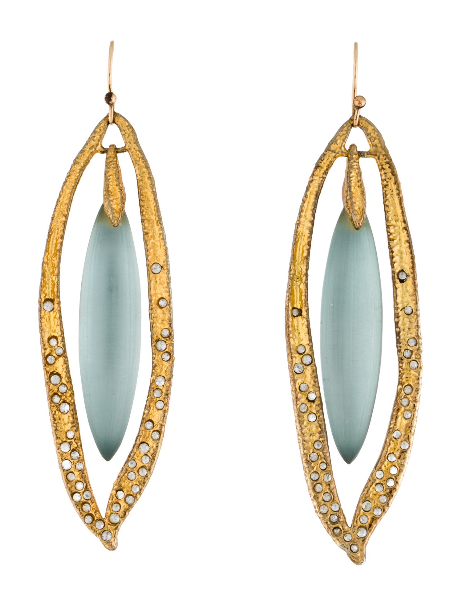 Alexis Bittar Crystal & Lucite Drop Earrings