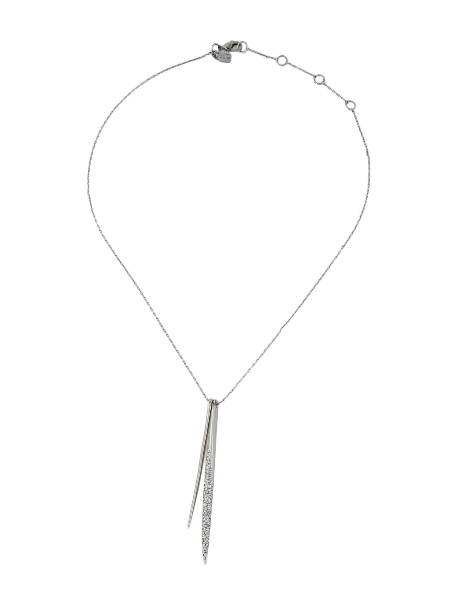 Alexis Bittar Miss Havisham Crystal Spear Pendant Necklace