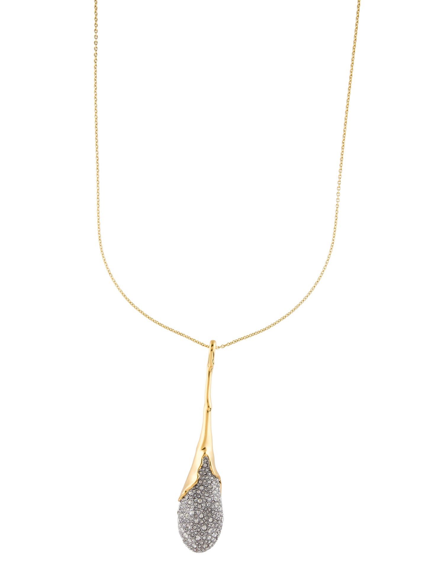 Alexis Bittar Solanales Crystal Teardrop Pendant Necklace