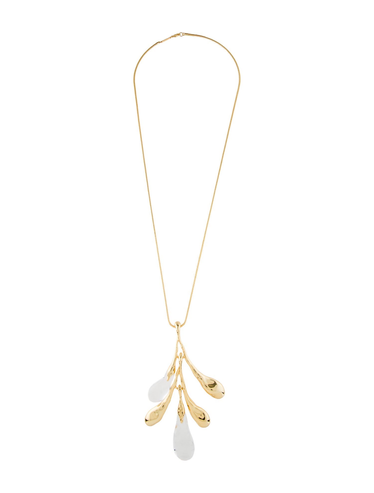 Alexis Bittar Liquid Lucite Sapling Pendant Necklace
