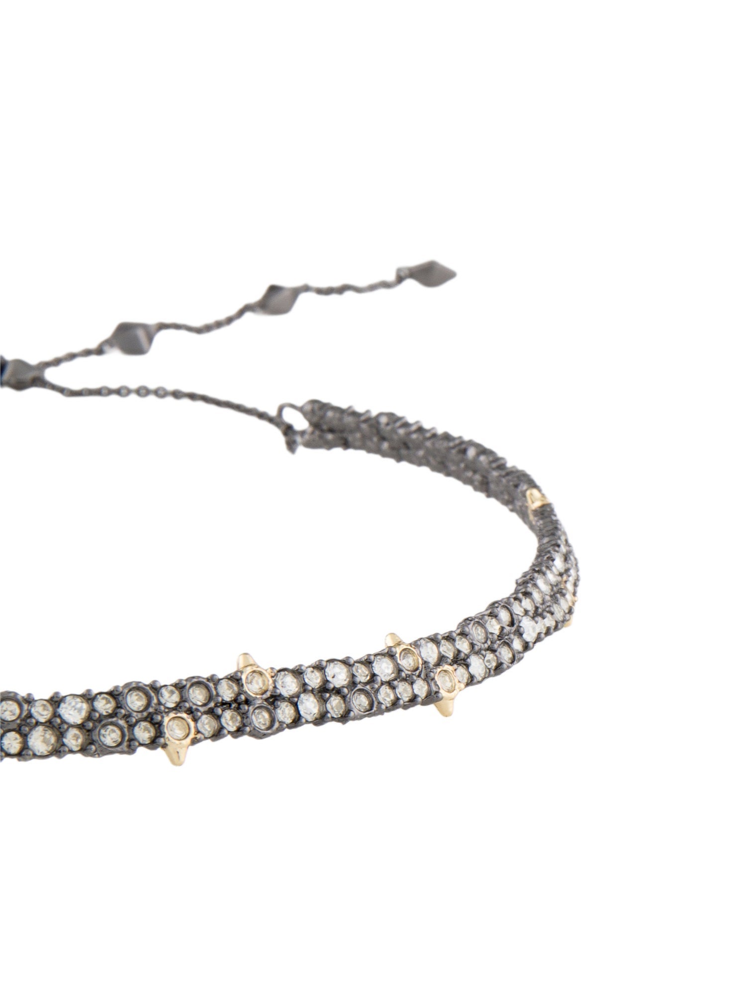 Alexis Bittar Crystal Encrusted Spike Choker
