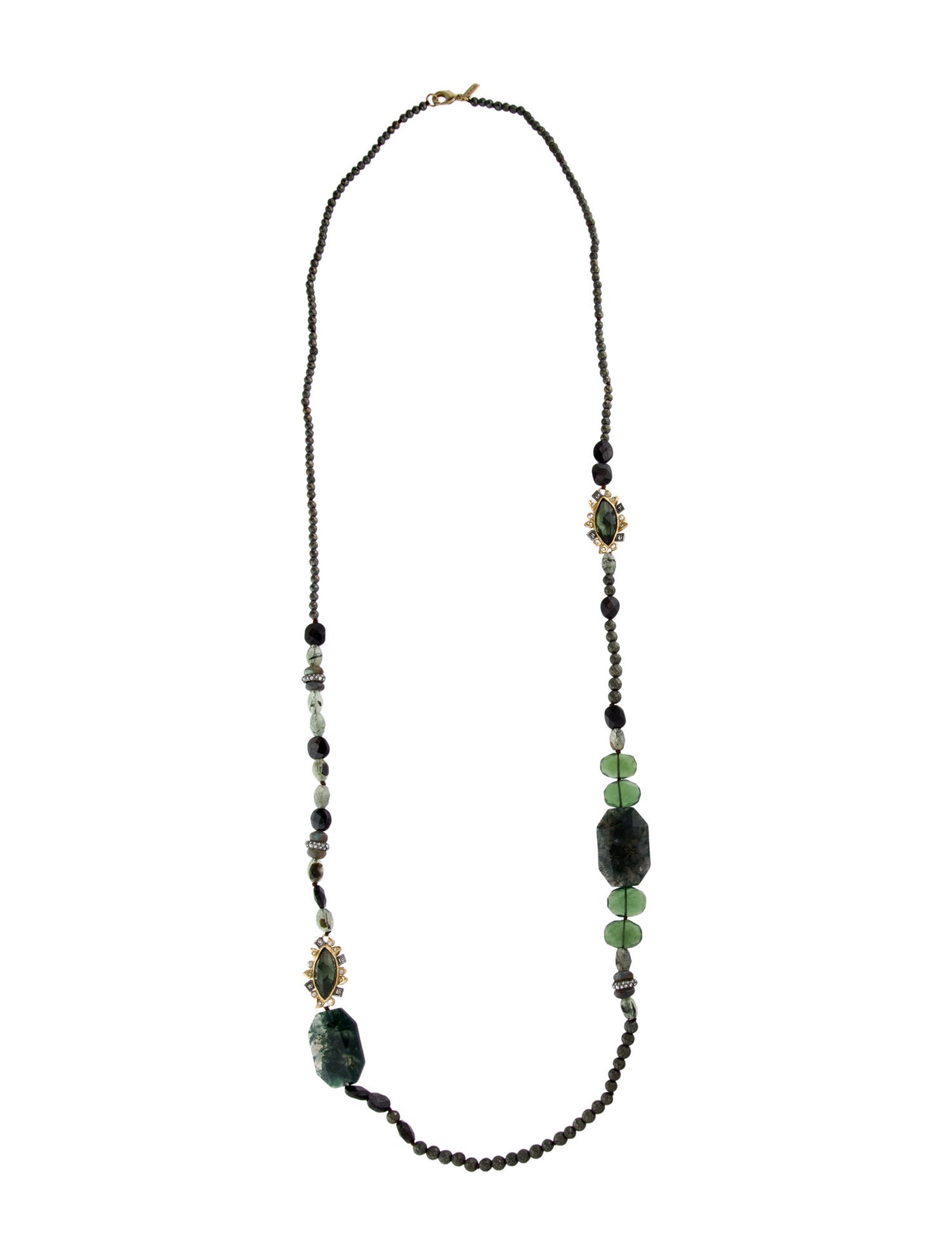 Alexis Bittar Crystal Beaded Station Necklace