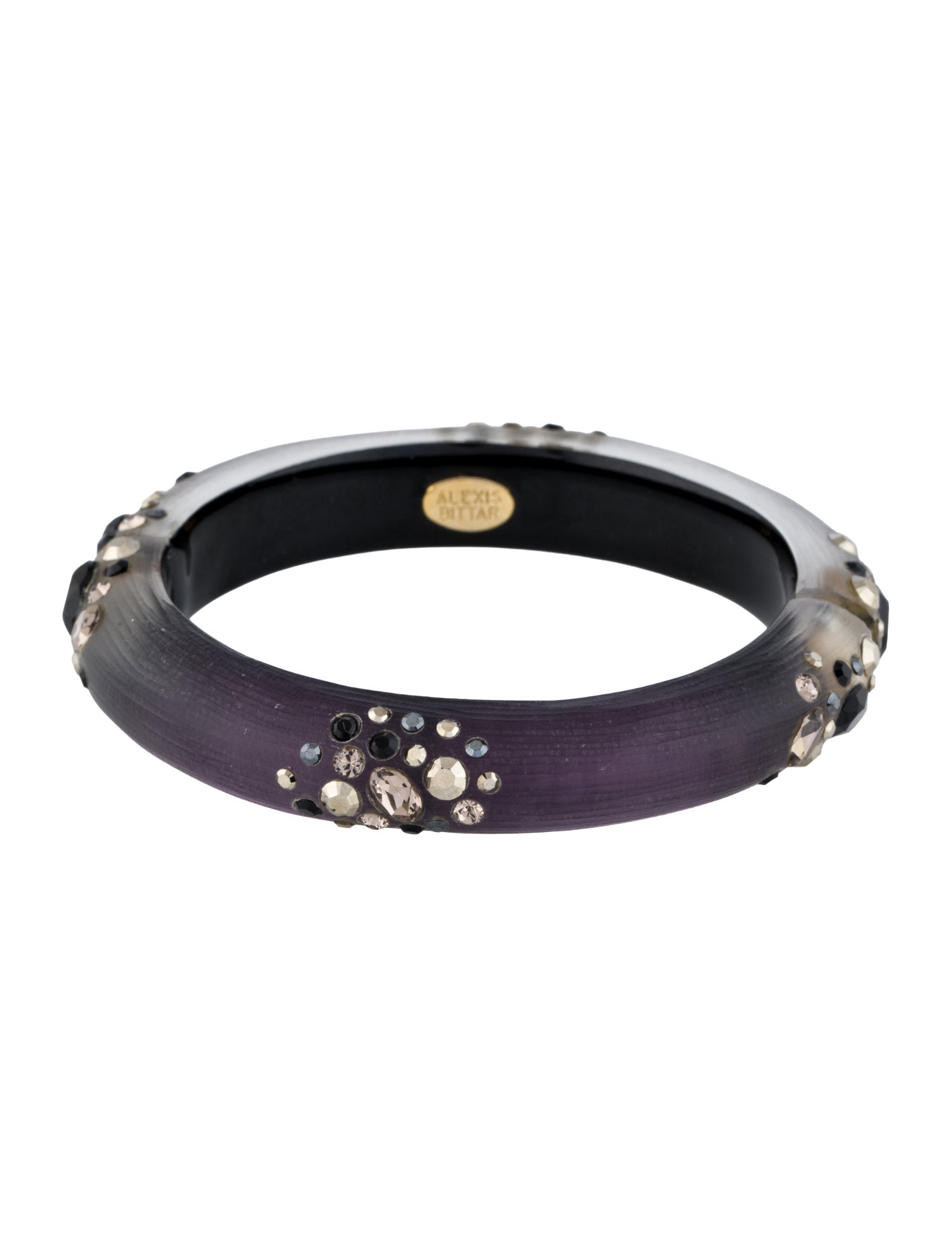 Alexis Bittar Champagne Dust Small Crystal Bangle Bracelet