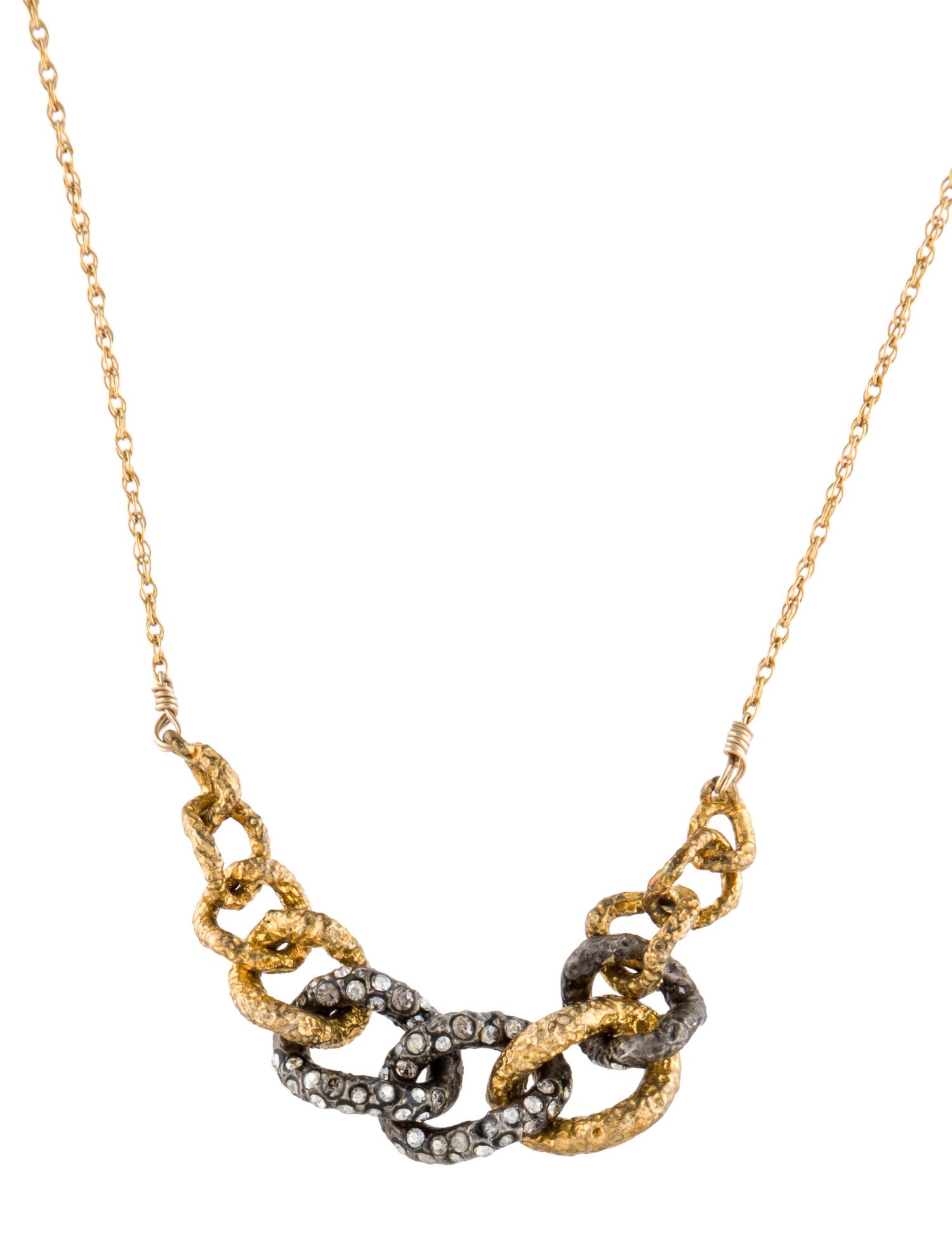 Alexis Bittar Crystal Link Collar Necklace