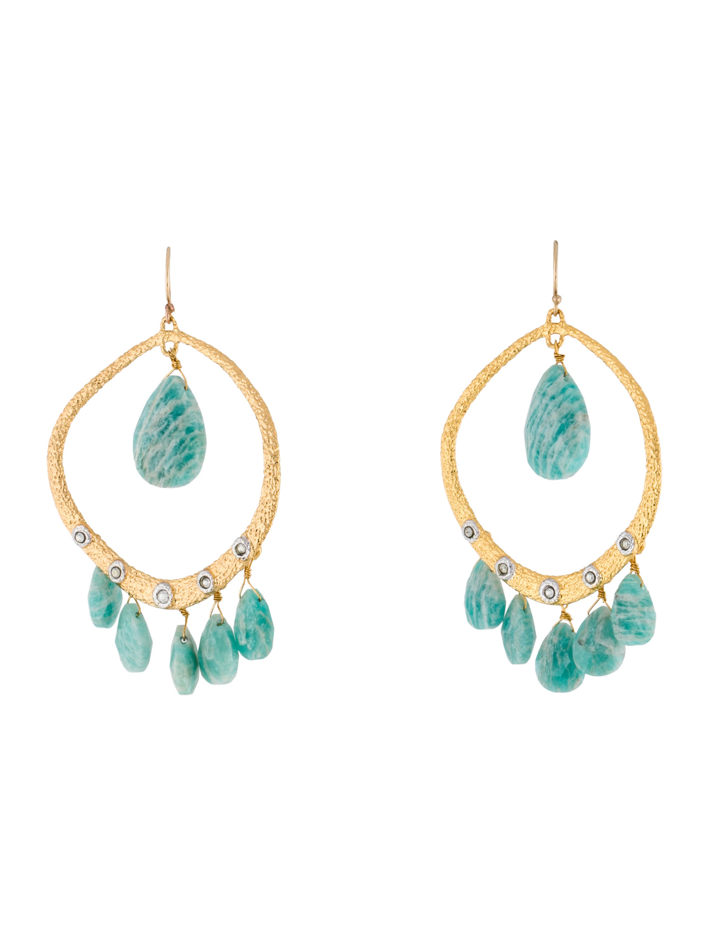 Alexis Bittar Stone & Crystal Chandelier Earrings