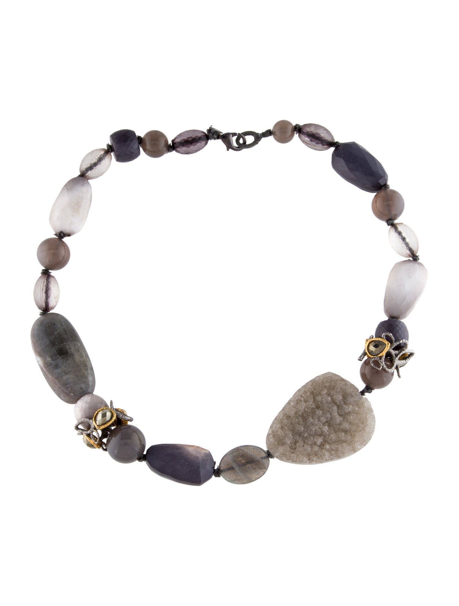 Alexis Bittar Multistone Element Beaded Collar Necklace