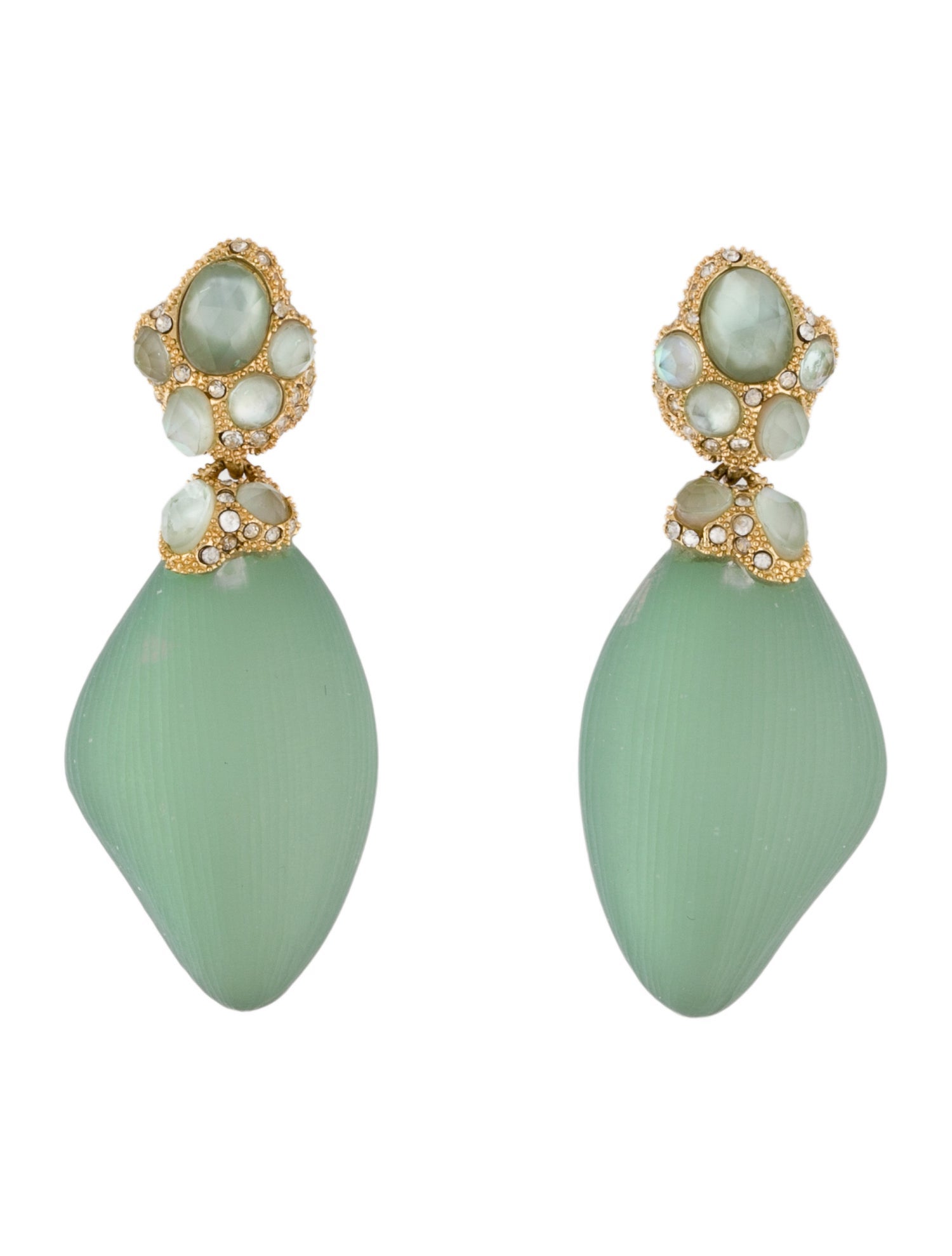 Alexis Bittar Lucite & Crystal Drop Earrings