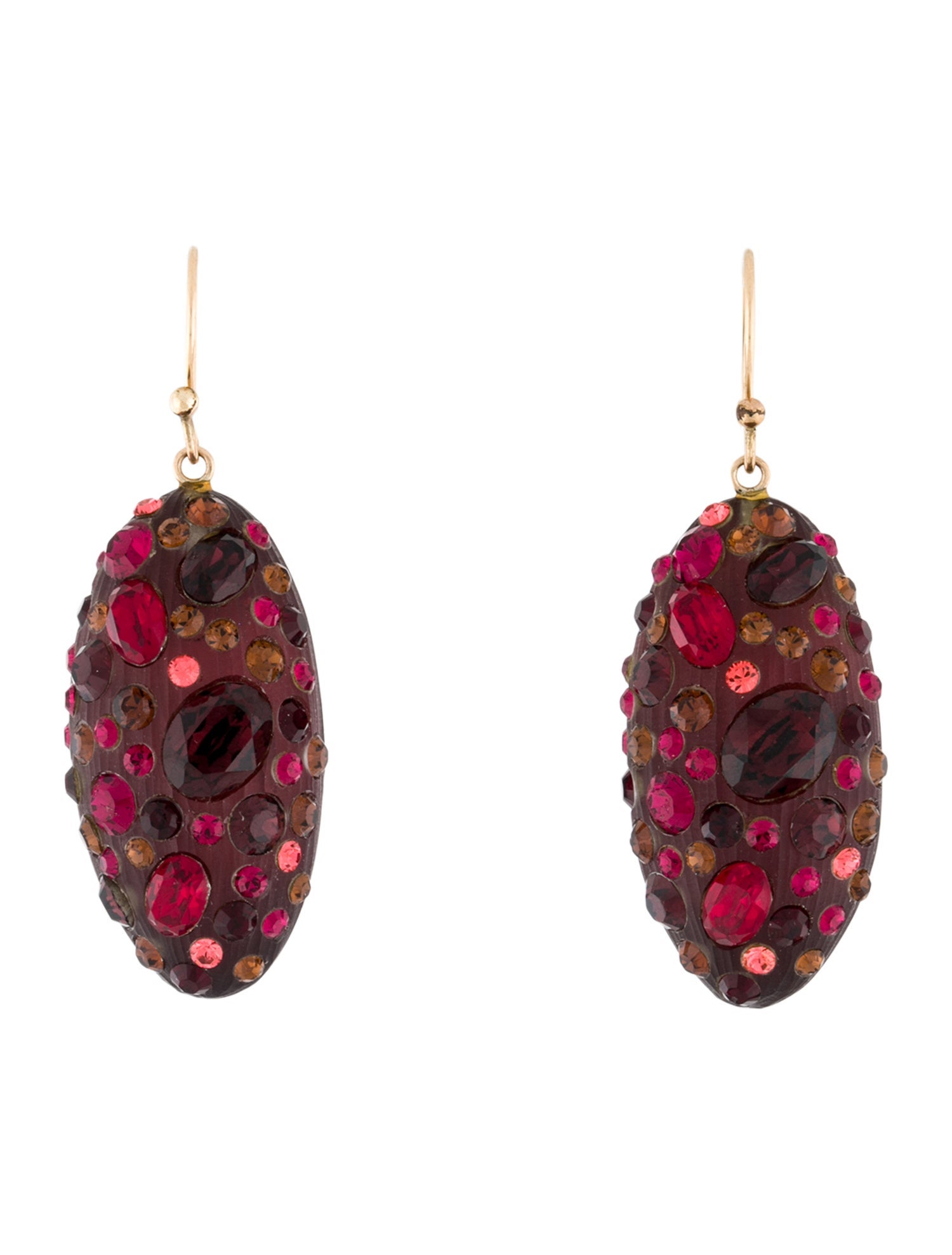 Alexis Bittar Crystal & Lucite Drop Earrings