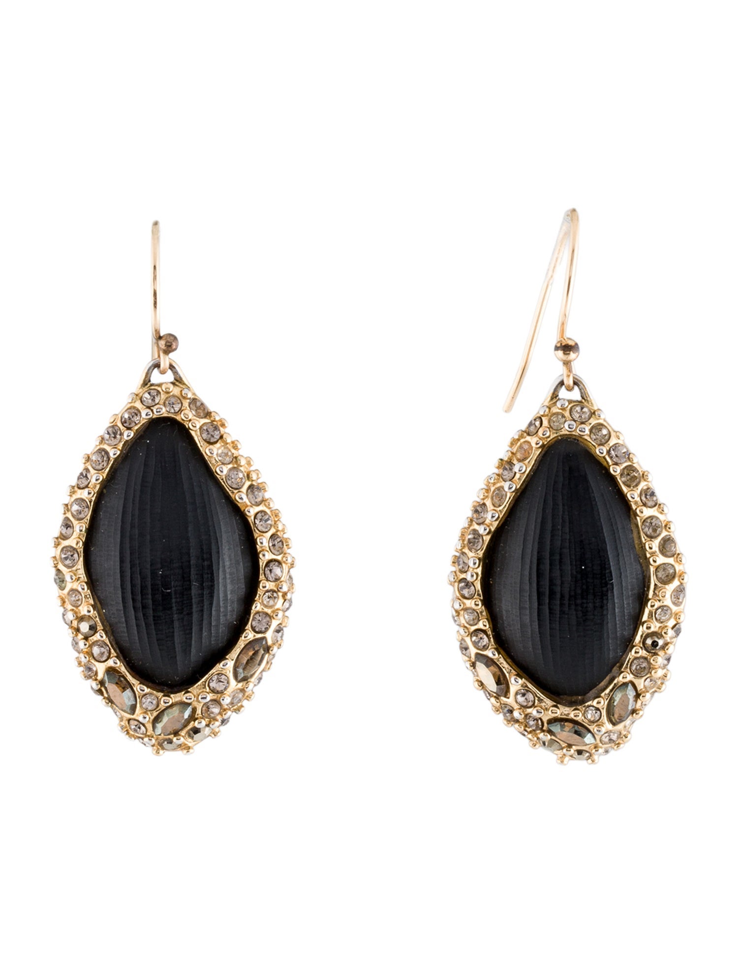 Alexis Bittar Crystal & Lucite Drop Earrings