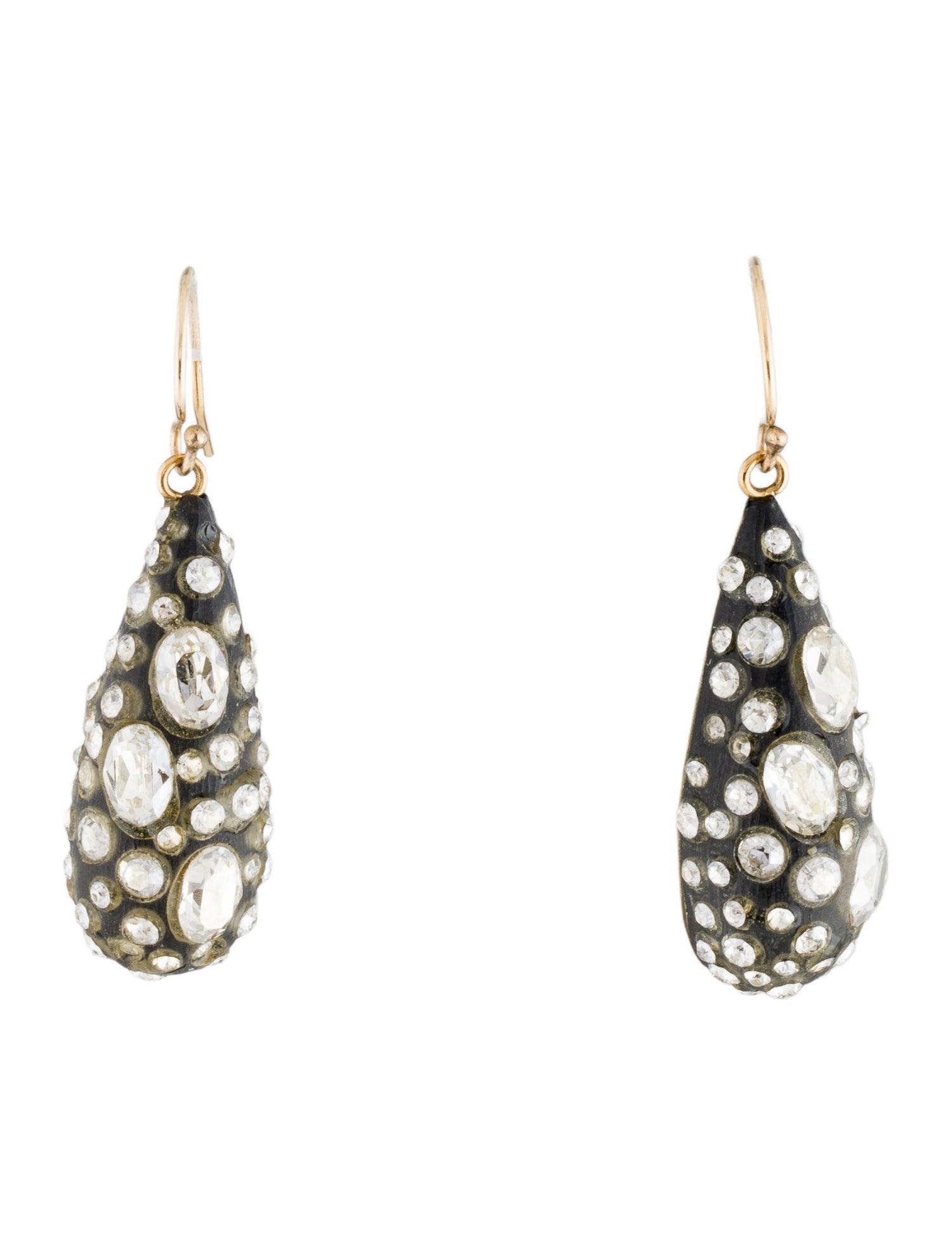Alexis Bittar Lucite & Crystal Dust Dewdrop Earrings