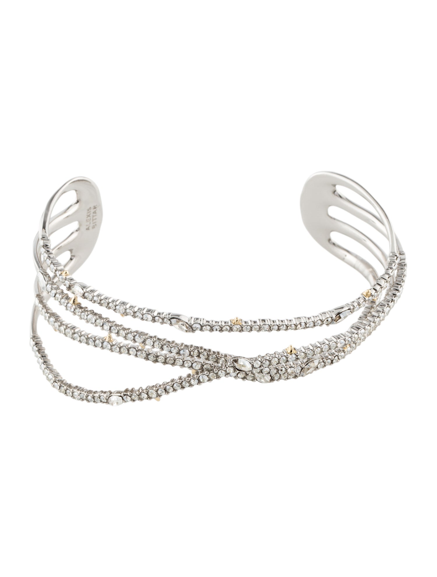 Alexis Bittar Pave Orbiting Cuff Bracelet