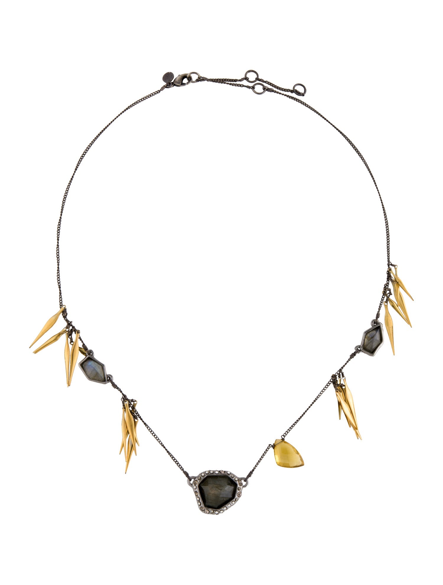 Alexis Bittar Spike & Stone Station Necklace