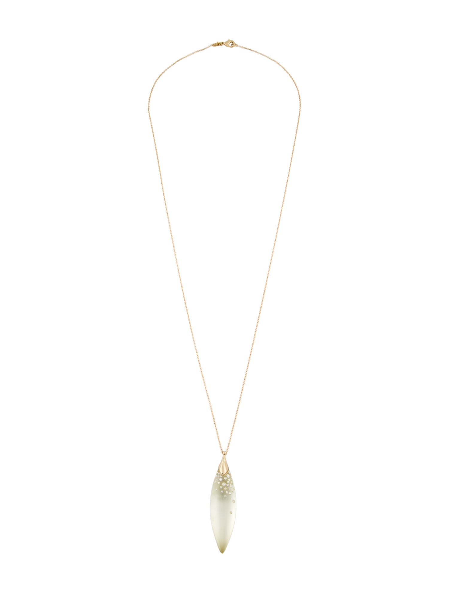 Alexis Bittar Crystal & Lucite Pendant Necklace